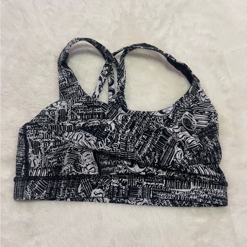 Printed lululemon sports bra